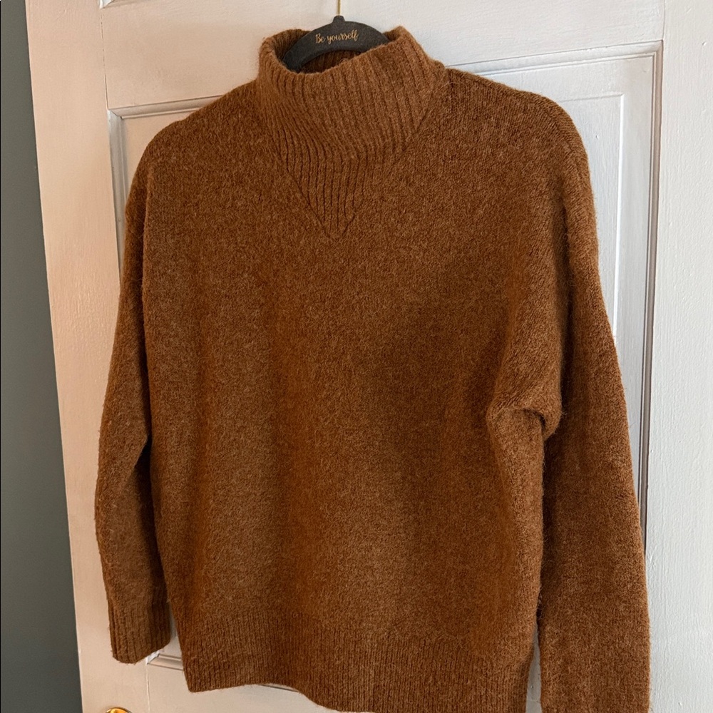 Madewell Brown Turtleneck Sweater